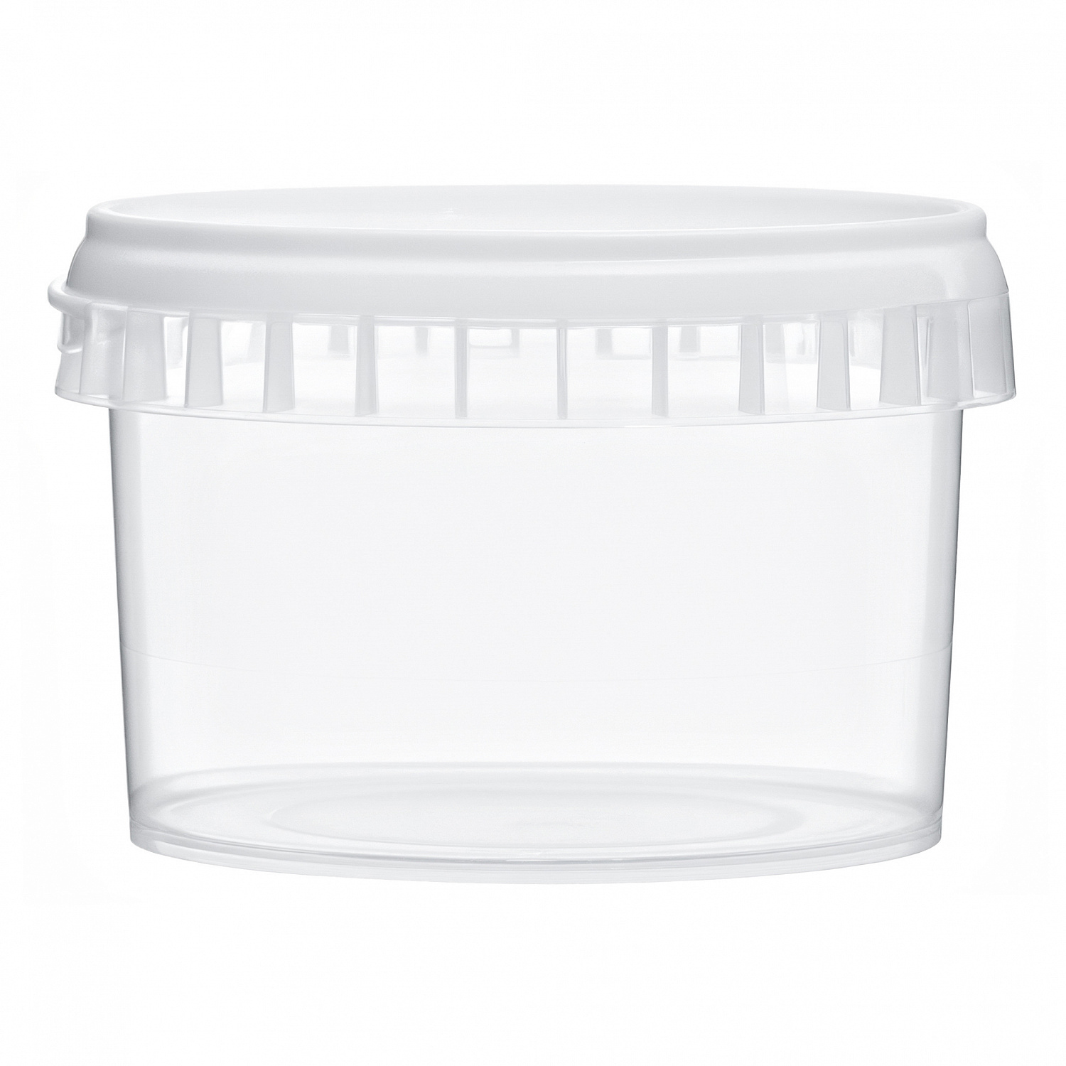 пластиковая банка с крышкой jetb 280 (0,28 л) пищевая круглая