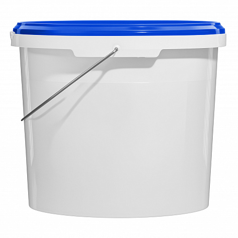 пластиковое ведро jet 56 (5,7 л) металл. ручка, синяя крышка