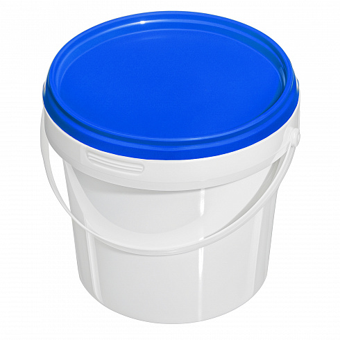 пластиковое ведро jetb 365 (0,365 л) с синей крышкой