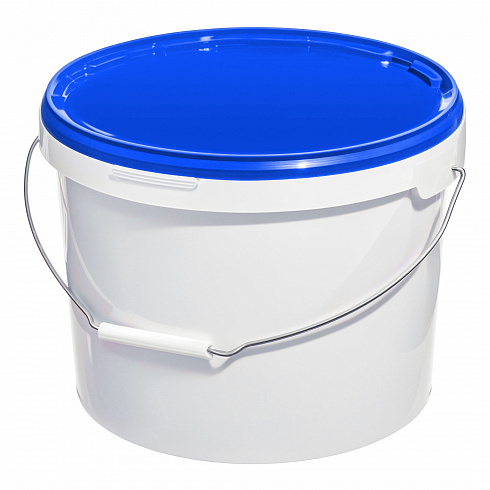 пластиковое ведро jet 125 (13,2 л) с синей крышкой