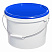 пластиковое ведро jet 125 (13,2 л) с синей крышкой