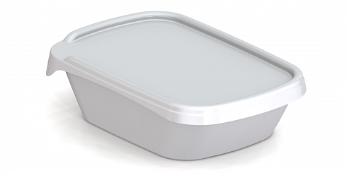 пластиковый контейнер с крышкой под запайку jsp 3215 (0,215 л) пищевой
