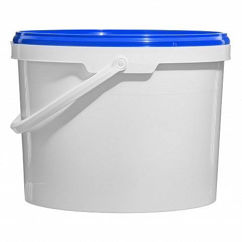 пластиковое ведро jet 110 (11,3 л) с синей крышкой