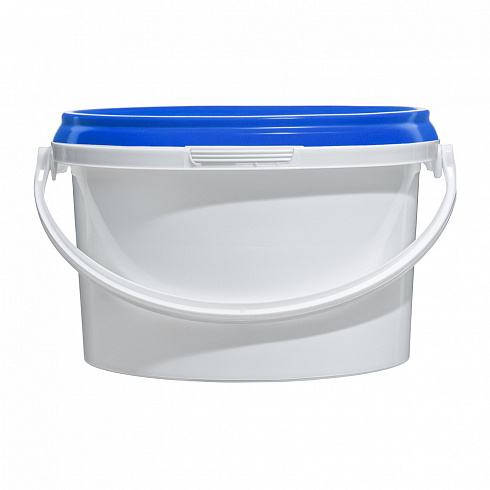 пластиковое ведро jet 25 (2,6 л) с синей крышкой