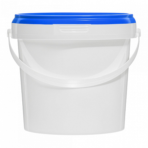пластиковое ведро jetb 365 (0,365 л) с синей крышкой