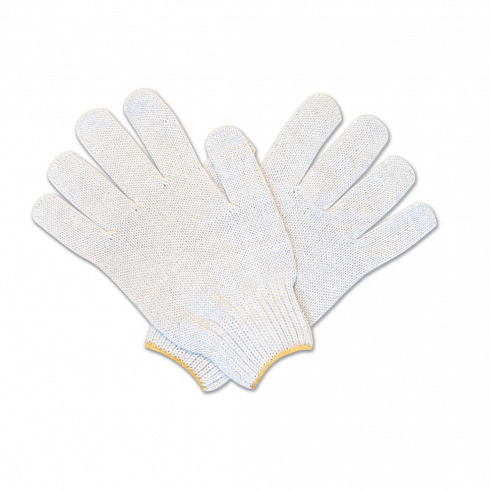 перчатки х/б текс. без пвх белые 