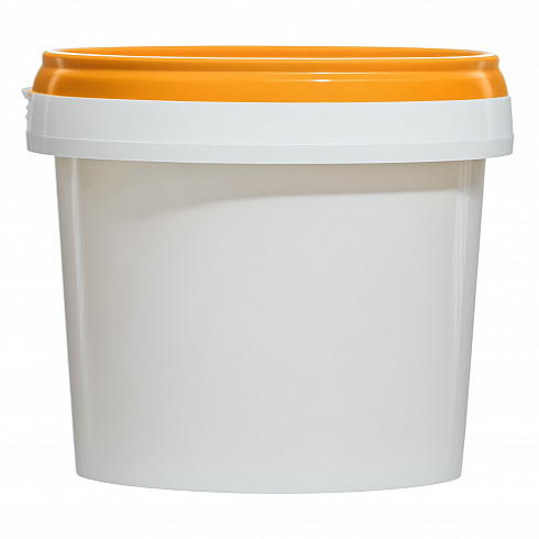 пластиковая банка jetb 365 (0,365 л) с оранжевой крышкой