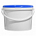 пластиковое ведро jet 110 (11,3 л) с синей крышкой