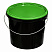 ведро техническое jet 56 (5,7 л) с зеленой крышкой