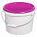 пластиковое ведро jet 125 (13,2 л) с фиолетовой крышкой
