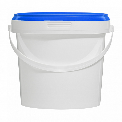 пластиковое ведро jetb 11 (1,1 л) с синей крышкой