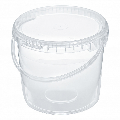 прозрачное ведро 5,7 л пластиковое