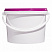 пластиковое ведро jet 23 (2,3 л) с фиолетовой крышкой