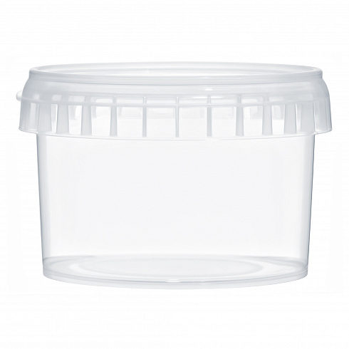 пластиковая банка с крышкой jetb 280 (0,28 л) пищевая круглая