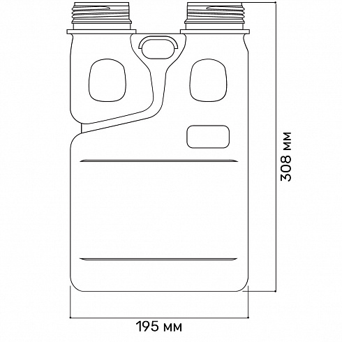 канистра 5 литров двухобъемная