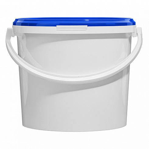пластиковое ведро jet 56 (5,7 л) с синей крышкой