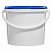 пластиковое ведро jet 56 (5,7 л) с синей крышкой
