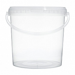 прозрачное ведро 10,8 л пластиковое