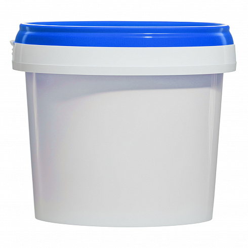 пластиковая банка jetb 365 (0,365 л) с синей крышкой