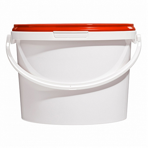 пластиковое ведро jet 30 (3 л) с красной крышкой