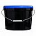 ведро техническое jet 110 (11,3 л) металл. ручка, синяя крышка