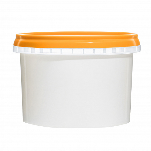 пластиковая банка jetb 548 (0,55 л) с оранжевой крышкой