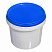 пластиковая банка jetb 365 (0,365 л) с синей крышкой