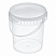 прозрачное ведро 0,85 л пластиковое