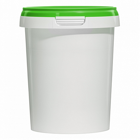 пластиковая банка (стакан) jetb 520 (0,520 л) с зеленой крышкой