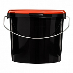 ведро техническое jet 56 (5,7 л) с красной крышкой
