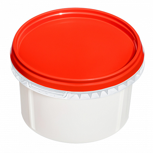 пластиковая банка jetb 478 (0.5 л) с красной крышкой