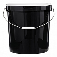 пластиковое ведро jet+ 205 (20,6 л) техническое c белой крышкой