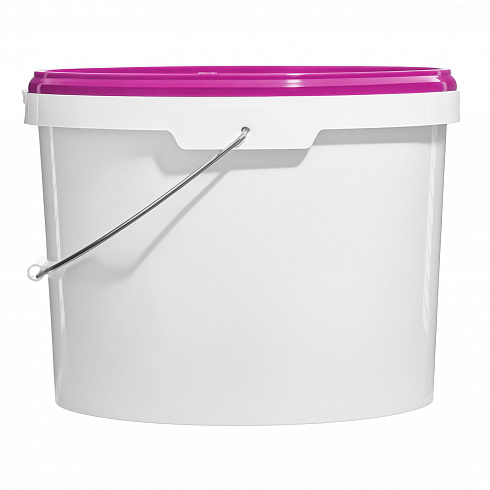 пластиковое ведро jet 110 (11,3 л) металл. ручка, фиолетовая крышка