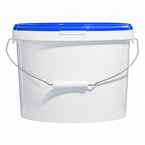 пластиковое ведро jet 125 (13,2 л) с синей крышкой