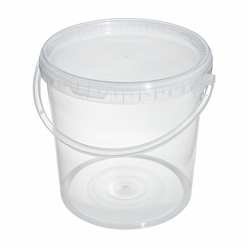 прозрачное ведро 10,8 л пластиковое