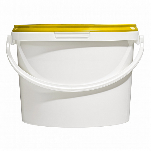 пластиковое ведро jet 23 (2,3 л) с желтой крышкой
