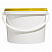 пластиковое ведро jet 23 (2,3 л) с желтой крышкой