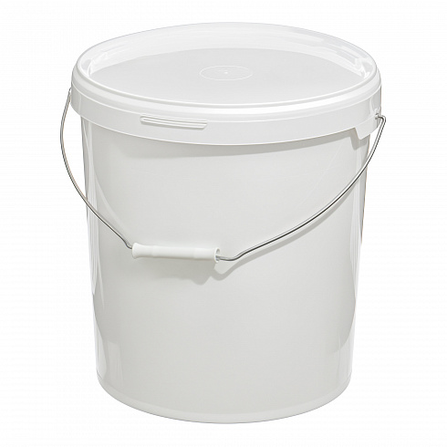 пластиковое ведро круглое jet 210 (21,3 л) с металлической ручкой