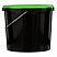 ведро техническое jet 56 (5,7 л) с зеленой крышкой
